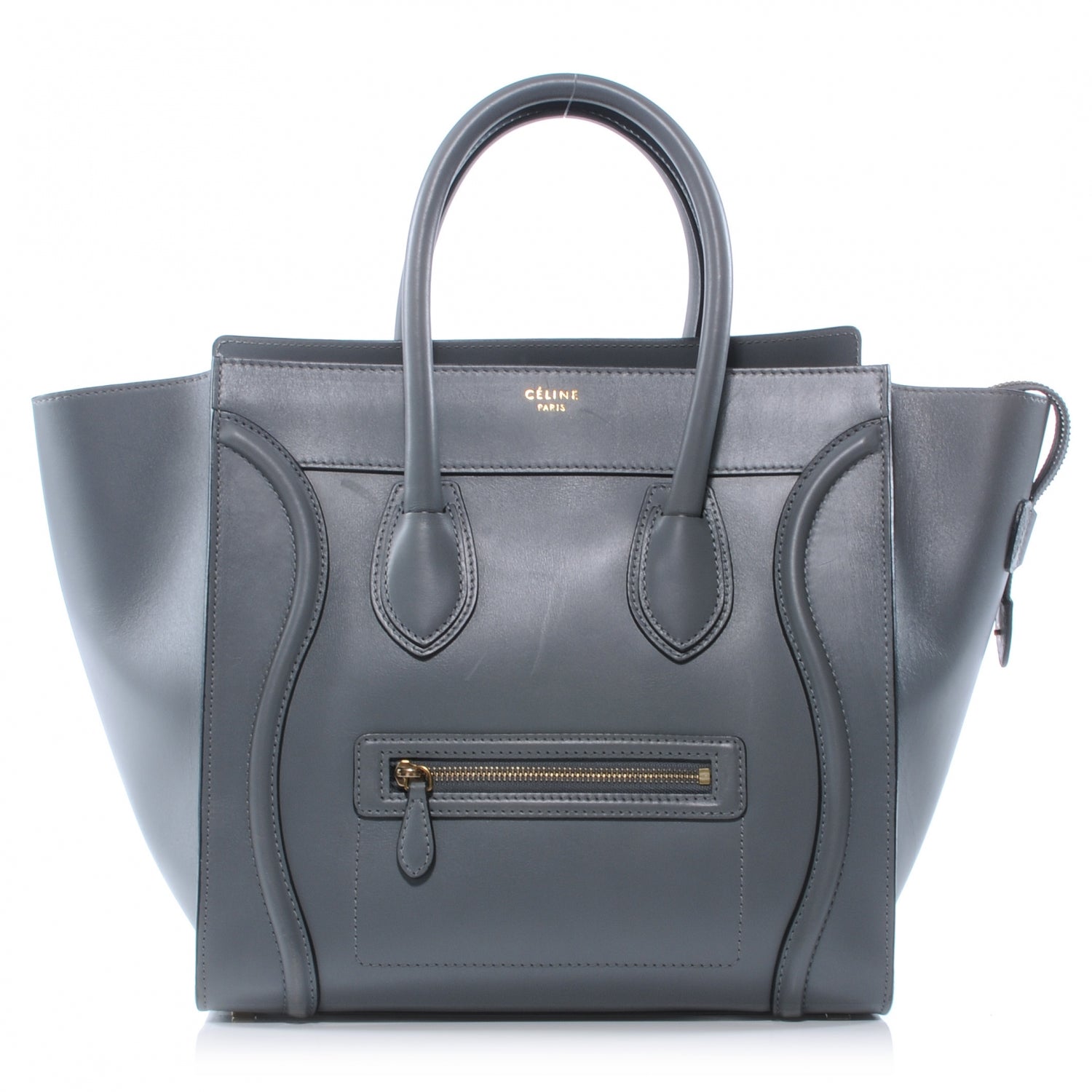 Celine Palmelato Leather Mini Luggage Bag Grey 1 of 8