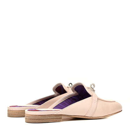 Hermes Goatskin Oz Mules 37 Blanc Poros 4 of 8