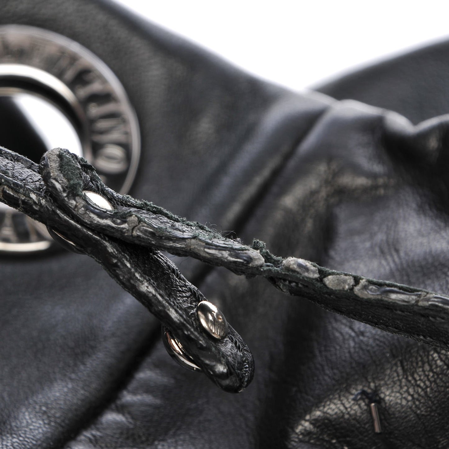 Nappa Beaded Glam Tote Black