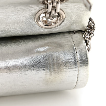 Chanel Metallic Aged Calfskin Quilted 2.55 Reissue 224 Flap Silver 13 of 18