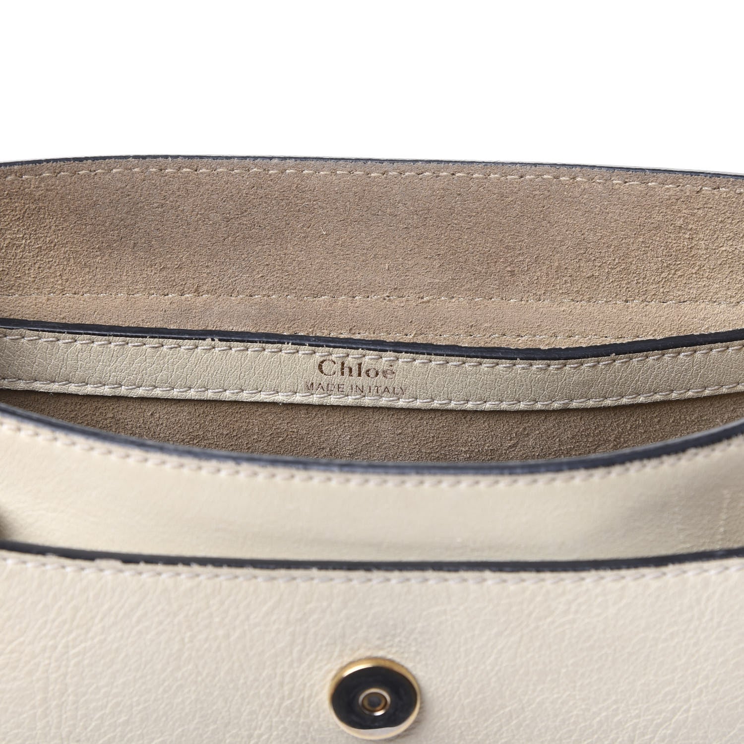 Chloe Calfskin Small Hudson Shoulder Bag Lace White 5 of 11