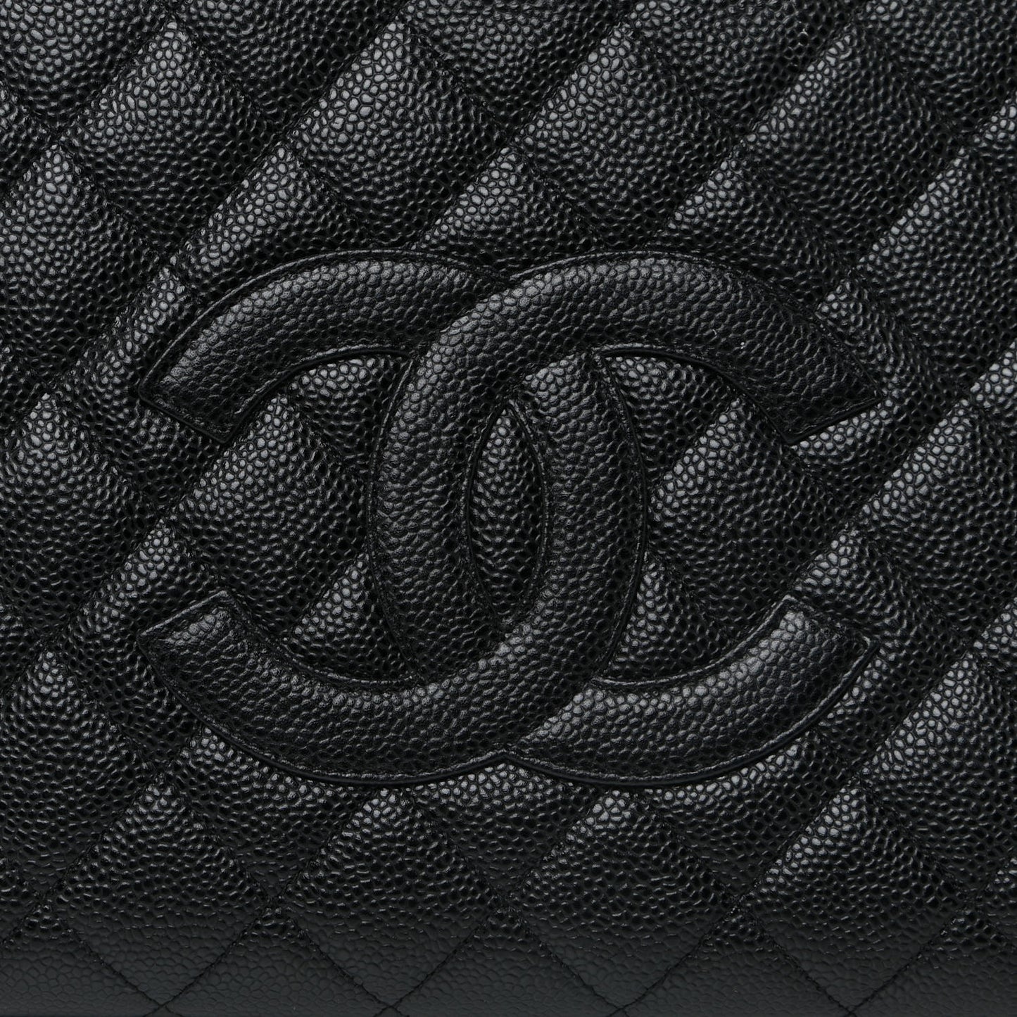 Caviar Quilted Grand Timeless Tote GTT Black