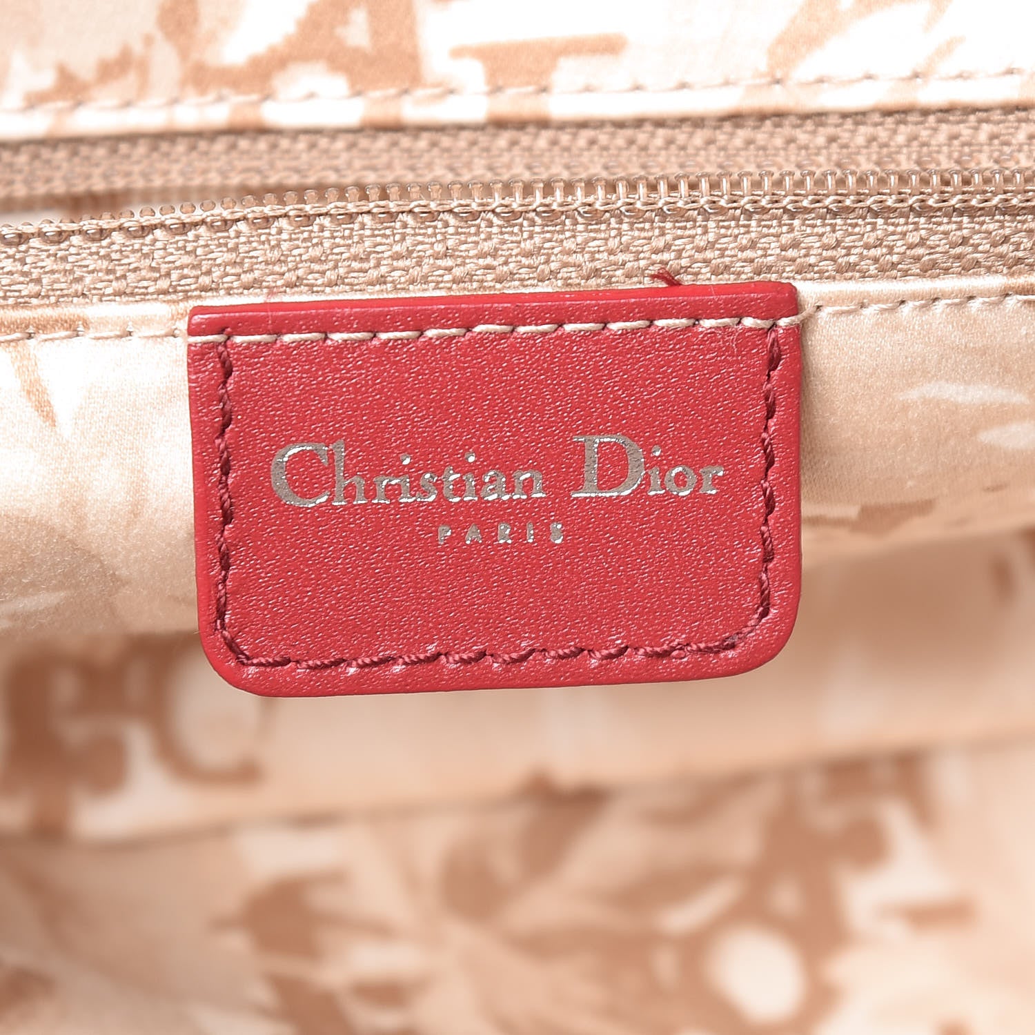 Christian Dior Calfskin Medium Detective Satchel Red 6 of 13