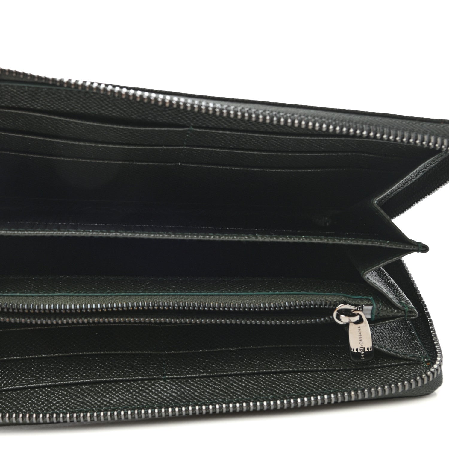Dolce & Gabbana Dauphine Zip Around Wallet Dark Green 4 of 6