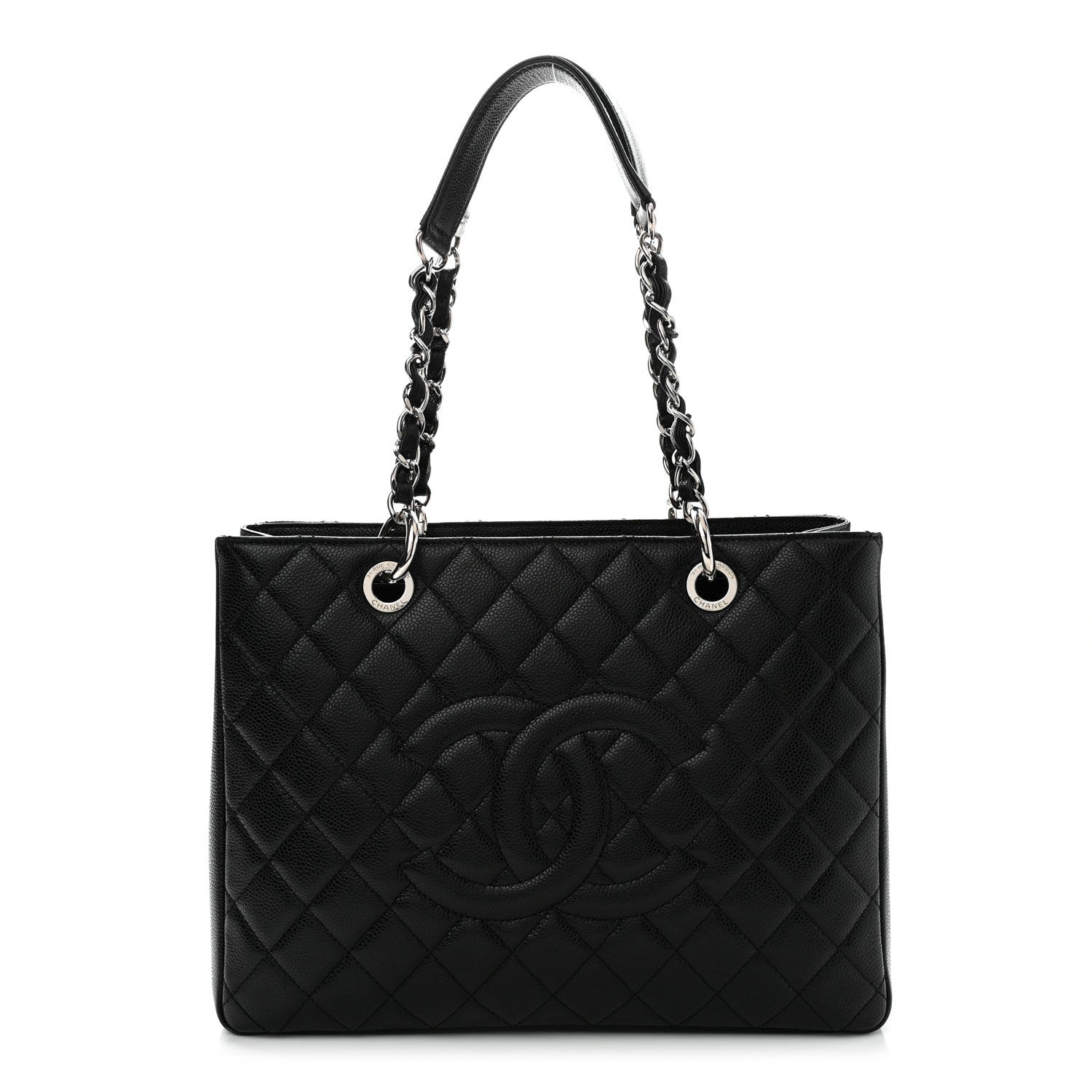 Chanel Caviar Quilted Grand Shopping Tote GST Black 1 of 10