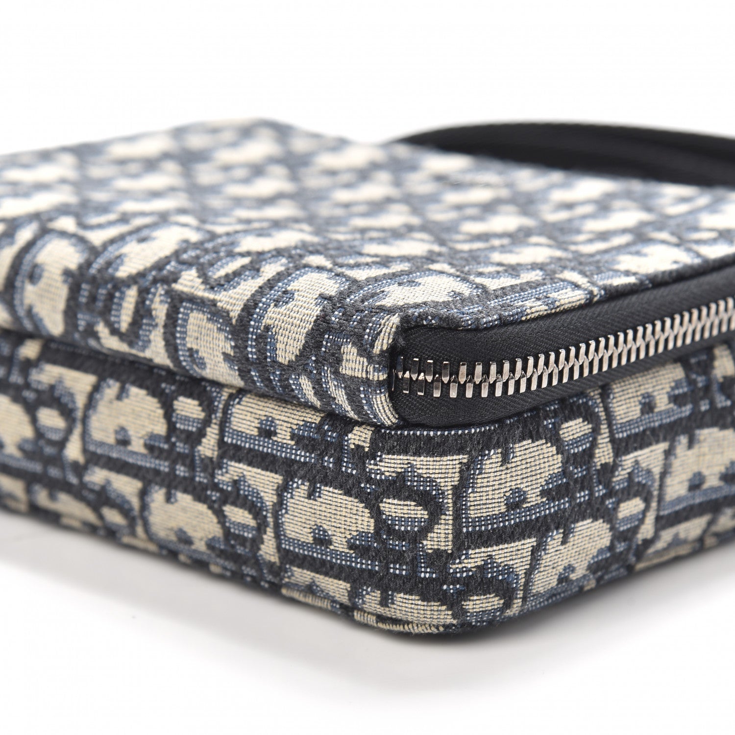 Christian Dior Oblique Pouch Navy Blue 9 of 10