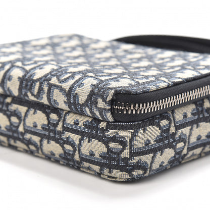 Christian Dior Oblique Pouch Navy Blue 9 of 10
