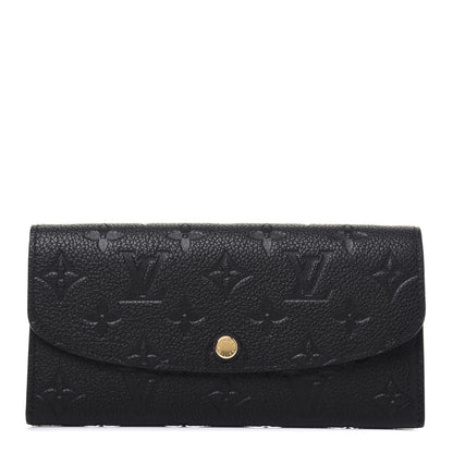 Louis Vuitton Empreinte Emilie Wallet Black Dune 1 of 11