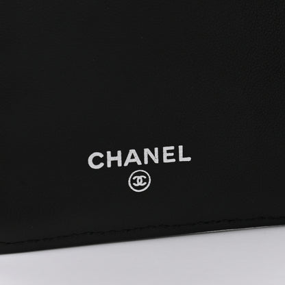 Chanel Lambskin Quilted Yen Wallet Black 6 of 11