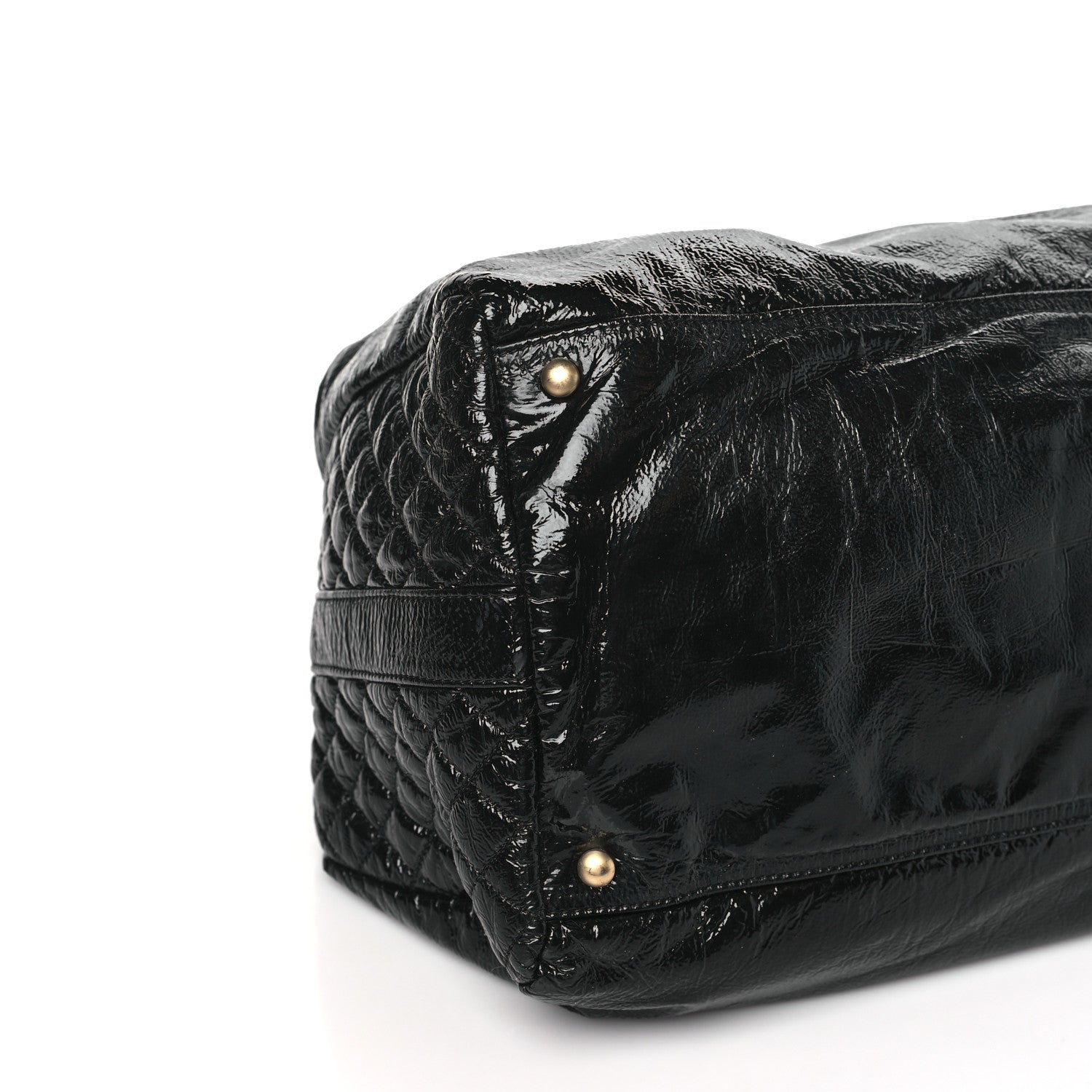 Chanel Vinyl XXL Rock and Chain Bowler Black 8 of 10