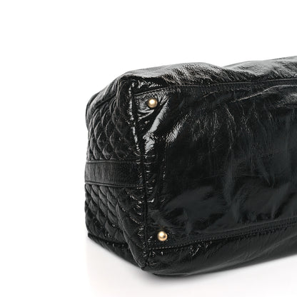 Chanel Vinyl XXL Rock and Chain Bowler Black 8 of 10