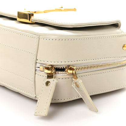 Saint Laurent Lambskin Matelasse Monogram Vicky Camera Bag Crema Soft 10 of 11