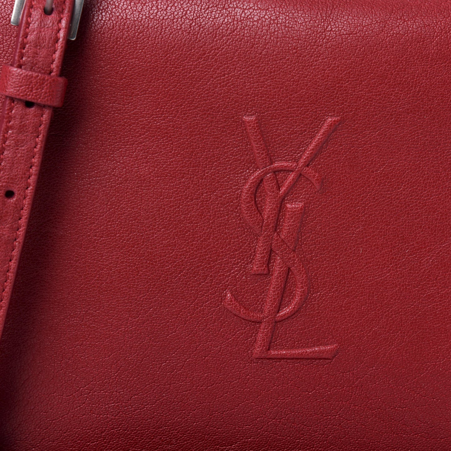 Lambskin Monogram Small Lou Camera Bag Lipstick Red