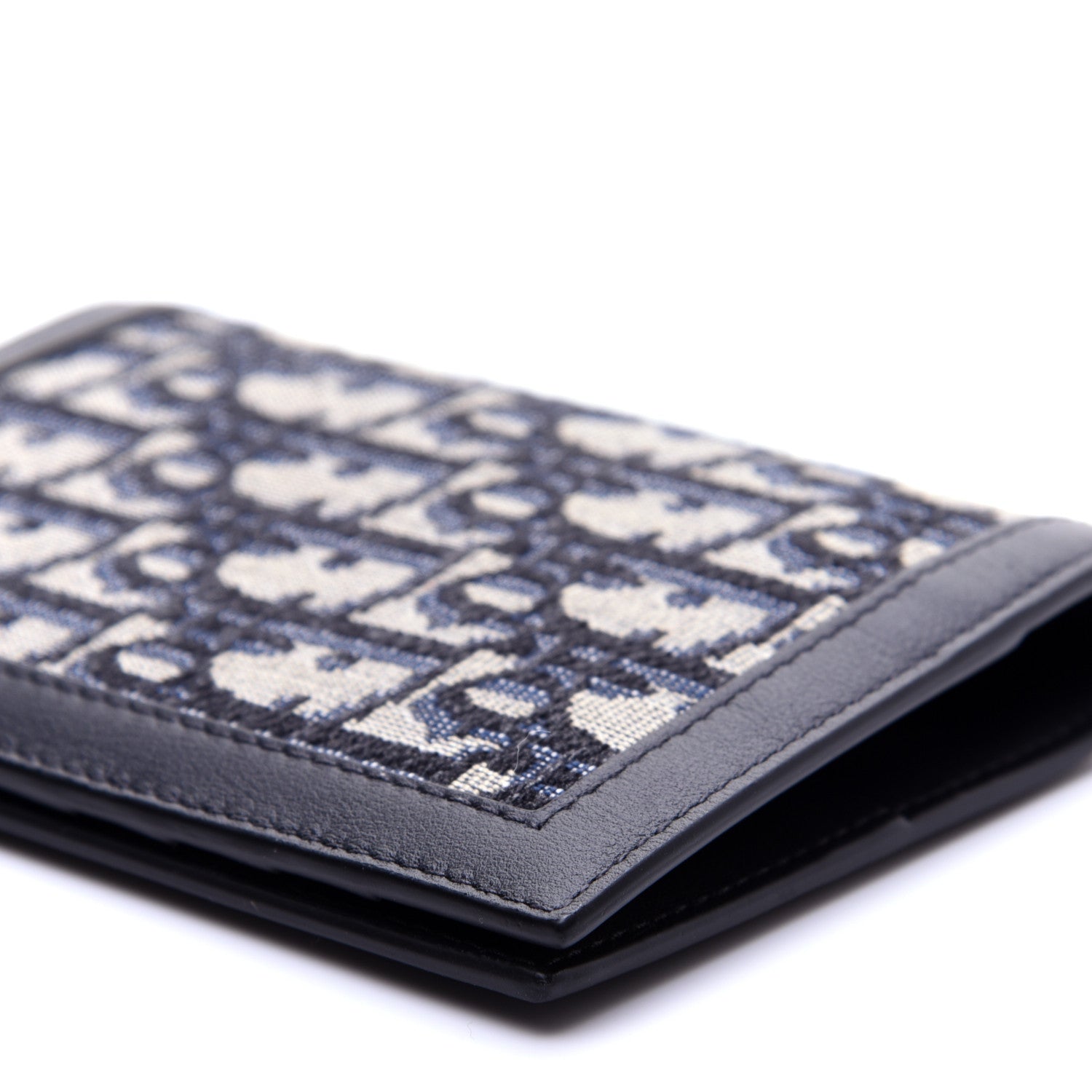 Christian Dior Calfskin Oblique Passport Holder Blue 7 of 9