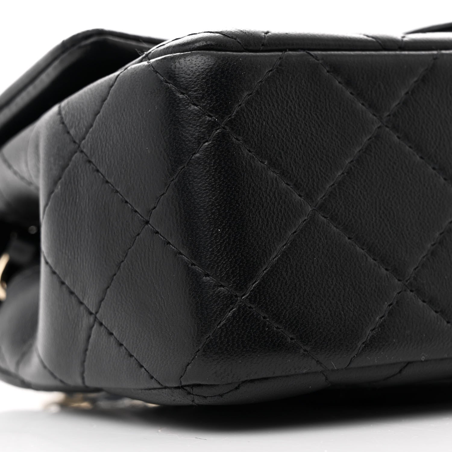Chanel Lambskin Quilted Mini Rectangular Flap Black 9 of 12
