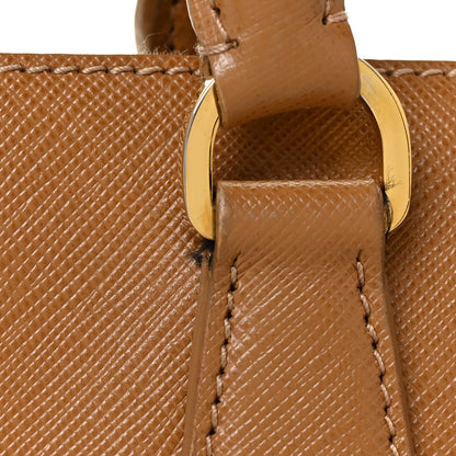 Prada Saffiano Large Galleria Double Zip Tote Caramel 18 of 32