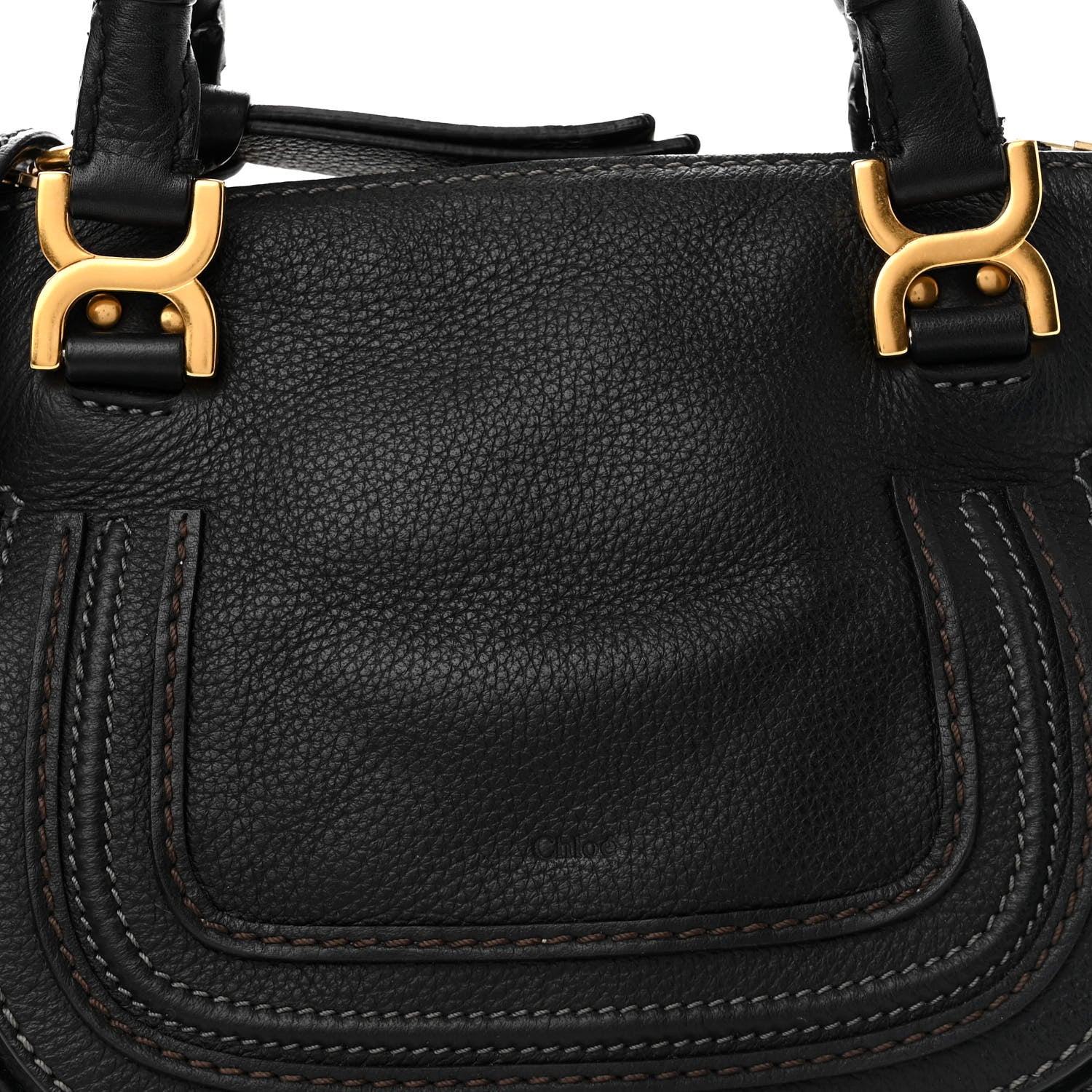 Chloe Calfskin Mini Marcie Satchel Black 8 of 10