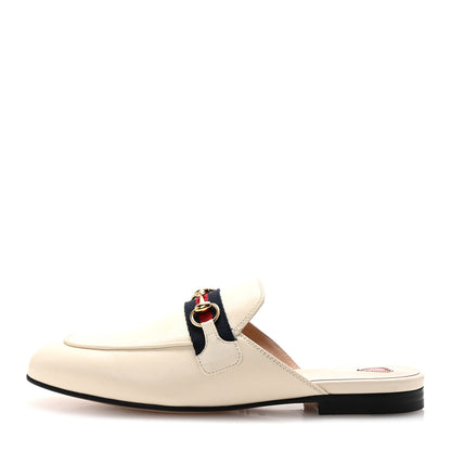 Gucci Malaga Kid Web Womens Princetown Slippers 38 Mystic White 1 of 10