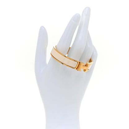 Hermes Enamel Narrow Clic Clac H Bracelet PM White 2 of 4