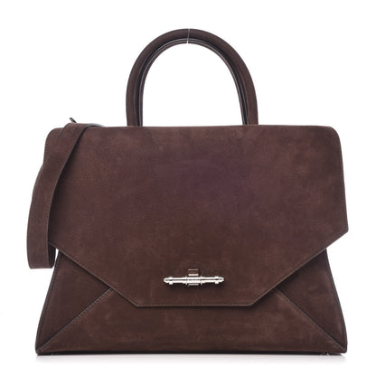 Givenchy Suede Medium Obsedia Satchel Brown 1 of 10