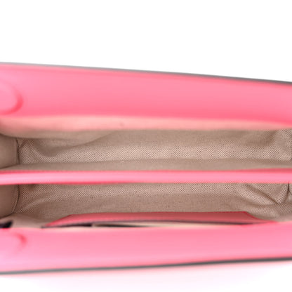 Gucci Calfskin GG Matelasse Small Slim Chain Shoulder Bag Rhodamine Pink Natural 5 of 12