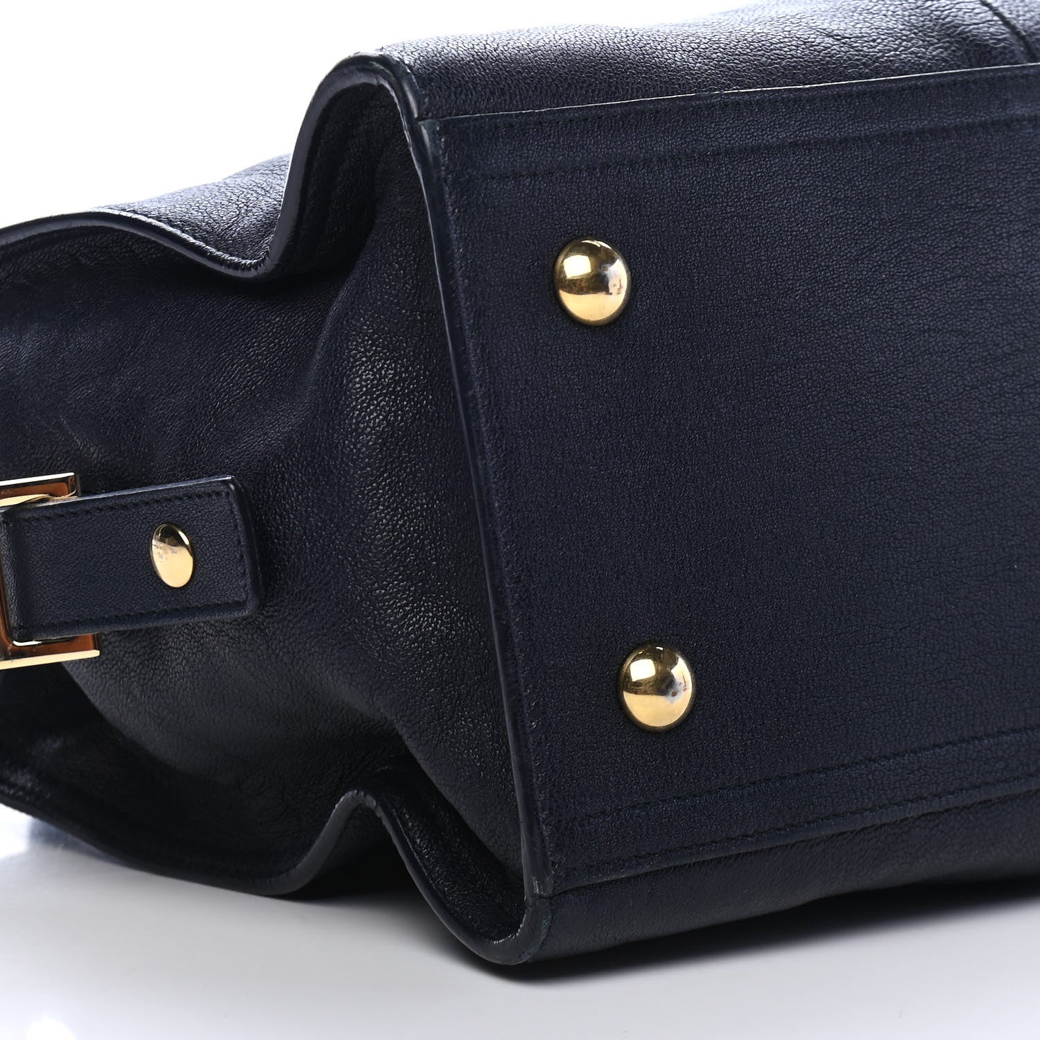 Saint Laurent Sheepskin Small Cabas ChYc Navy 7 of 8