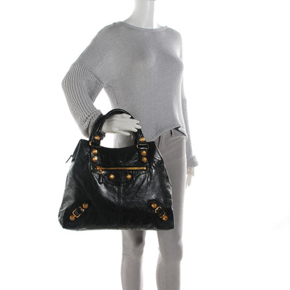 Balenciaga Agneau Giant 21 Gold Hardware Brief Black 2 of 7