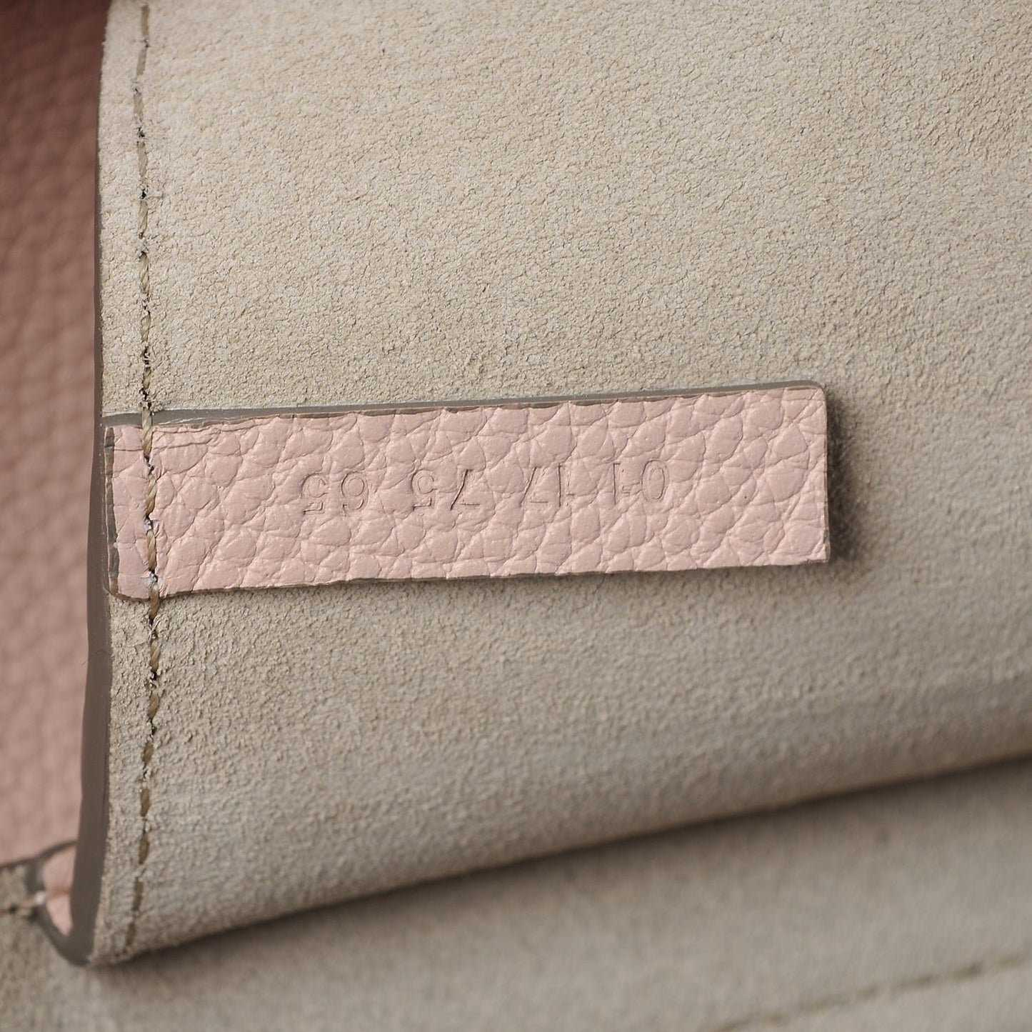 Calfskin Mini Faye Shoulder Bag Cement Pink