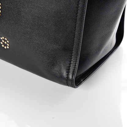 Chanel Caviar Small Studded Deauville Tote Black 14 of 17