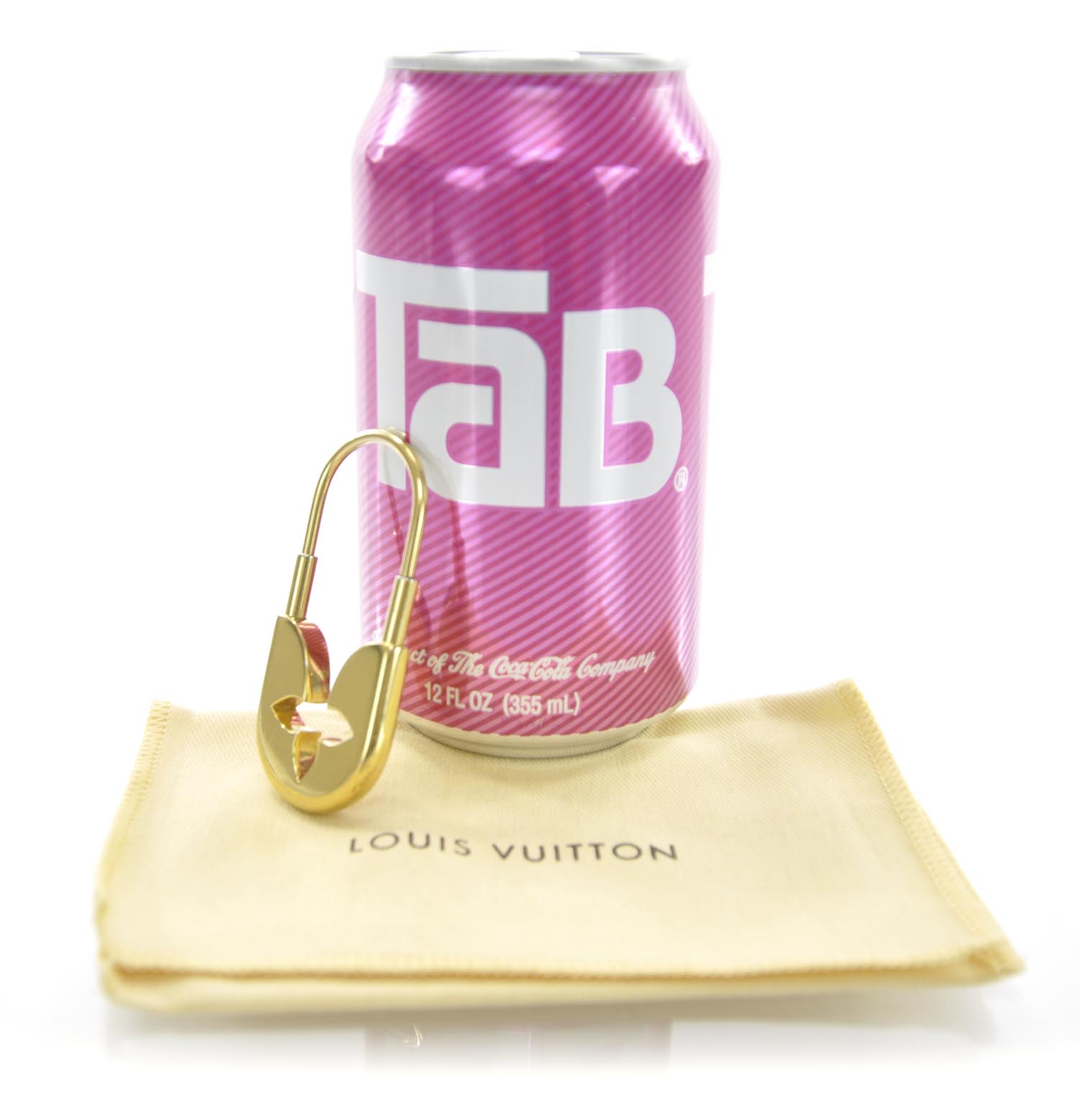Louis Vuitton Couture Safety Pin Key Holder Gold 2 of 4