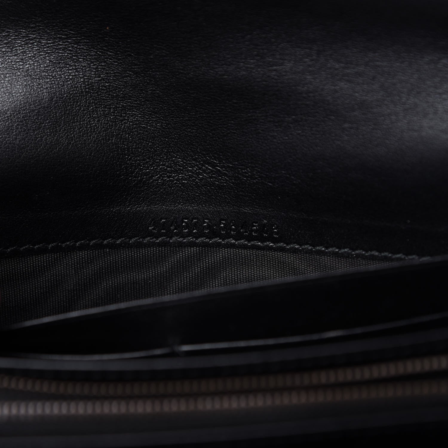 Gucci Calfskin Matelasse GG Marmont Chain Wallet Black 9 of 10