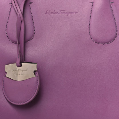 Salvatore Ferragamo Calfskin Tote Purple 9 of 9
