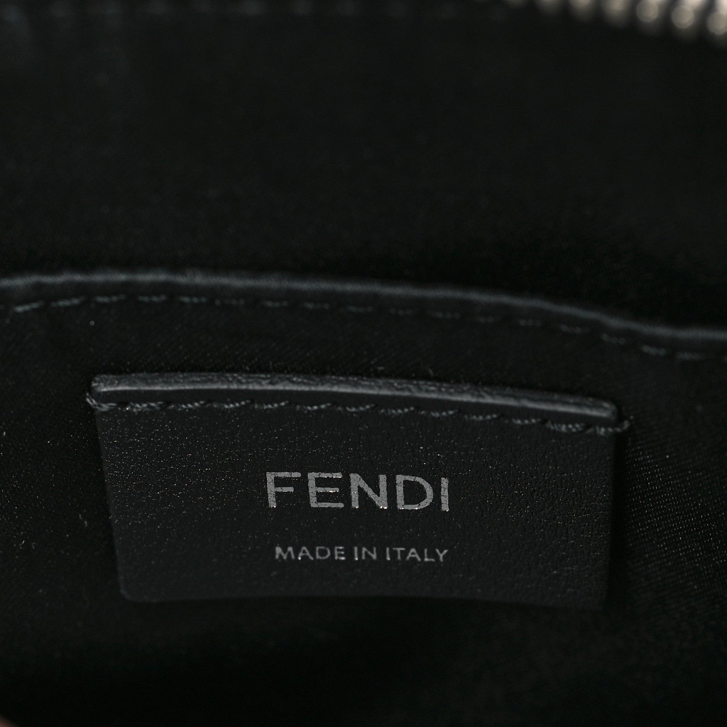 Fendi Vitello Dolce Crystal Croc Tail Mini By The Way Boston Bag Black Multicolor 6 of 10