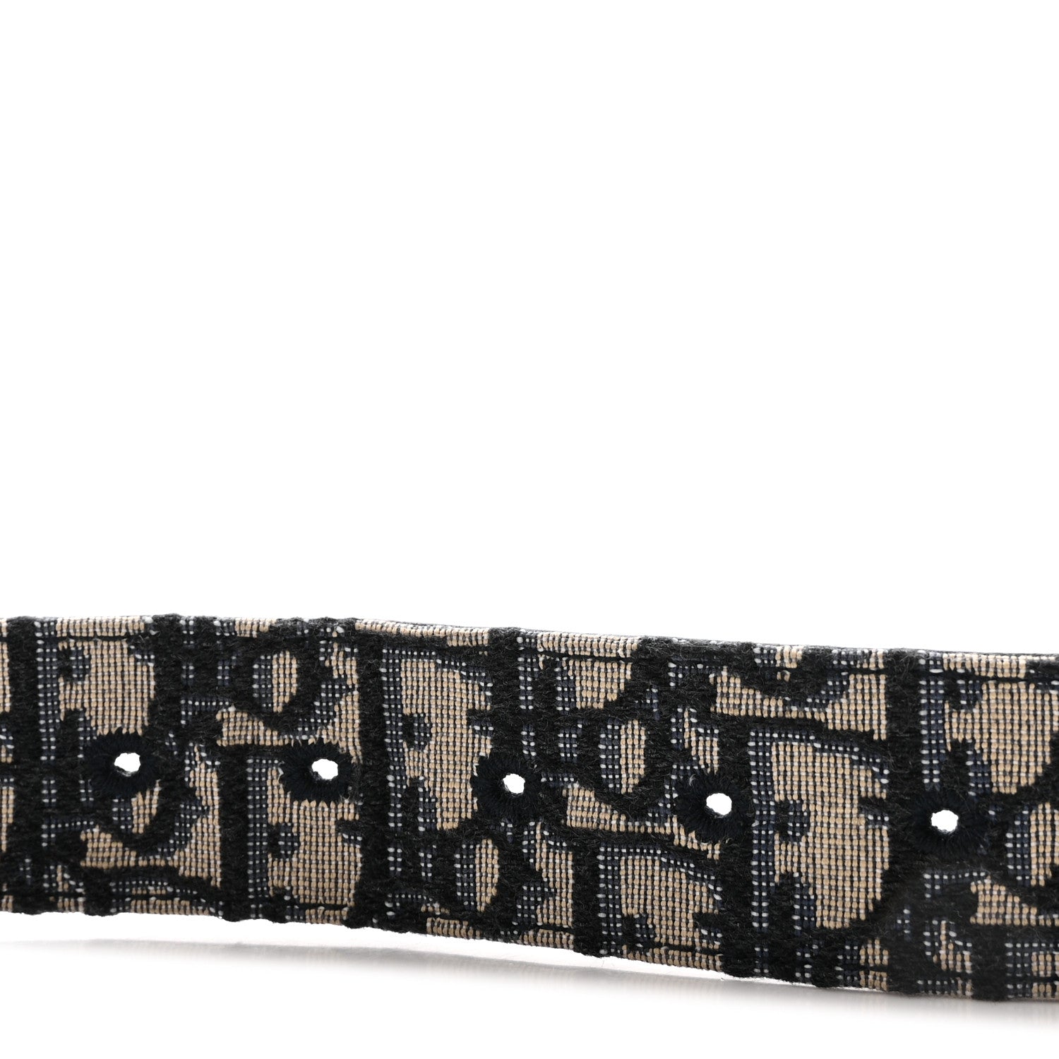 Christian Dior X SHAWN STUSSY Oblique 35mm Belt 110 44 Blue 3 of 5