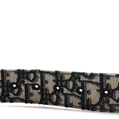 Christian Dior X SHAWN STUSSY Oblique 35mm Belt 110 44 Blue 3 of 5