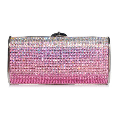 Judith Leiber Crystal Degrade Minaudiere Clutch Pink 1 of 7