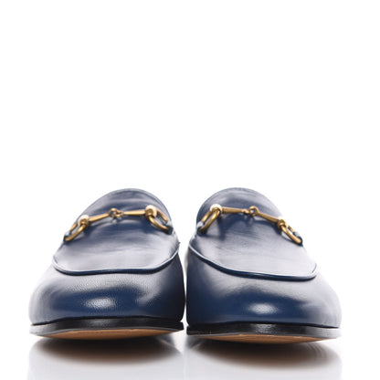 Gucci Malaga Kid Womens Jordaan Loafers 38 Blue Agata 2 of 10