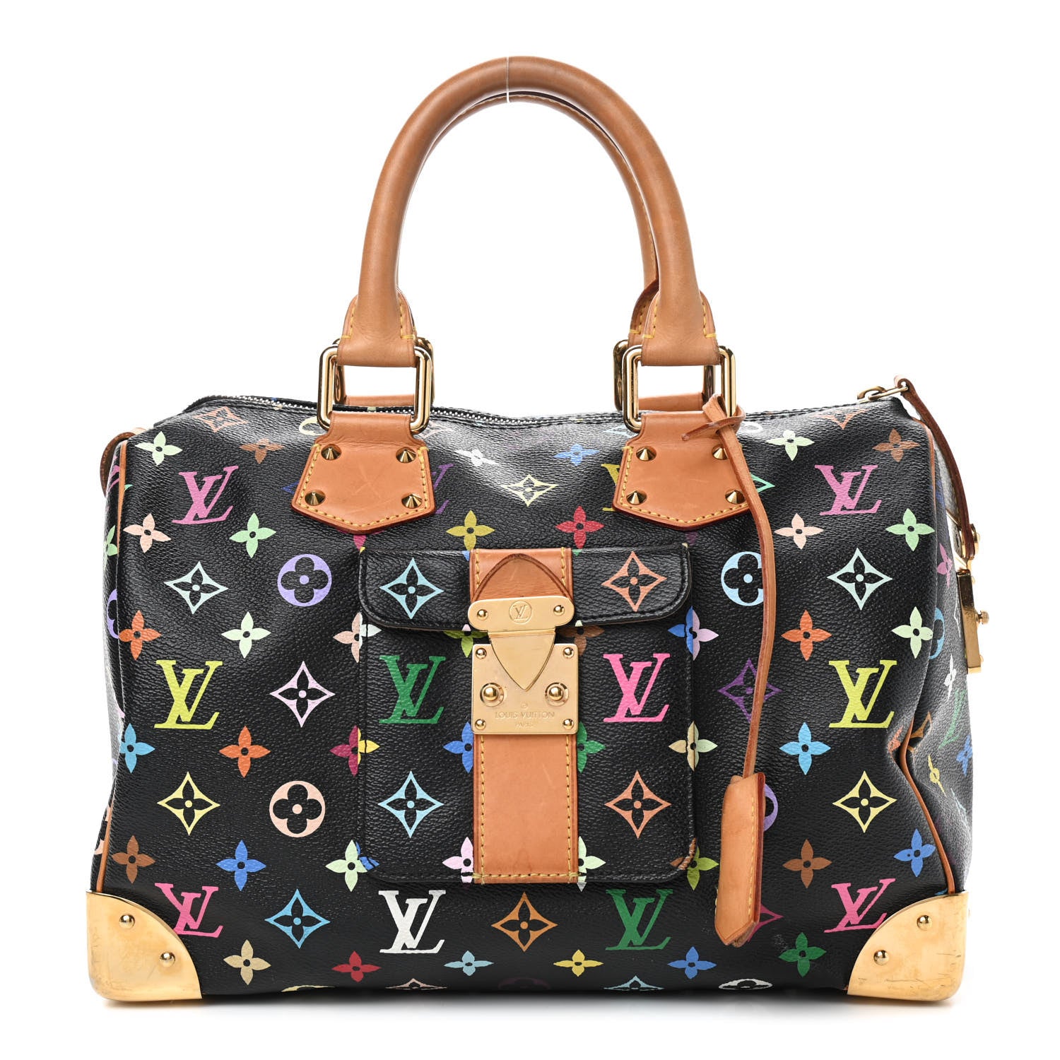 Louis Vuitton Monogram Multicolor Speedy 30 Black 1 of 7