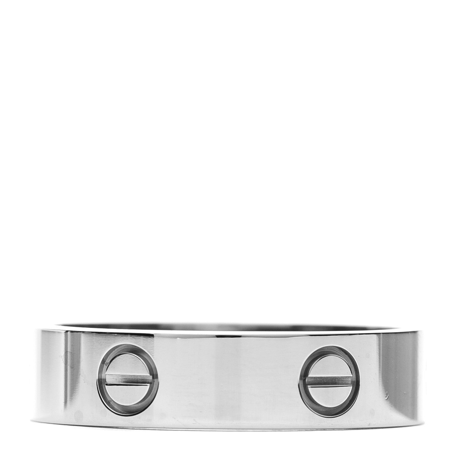 Cartier 18K White Gold 5.5mm LOVE Ring 64 10.75 3 of 5