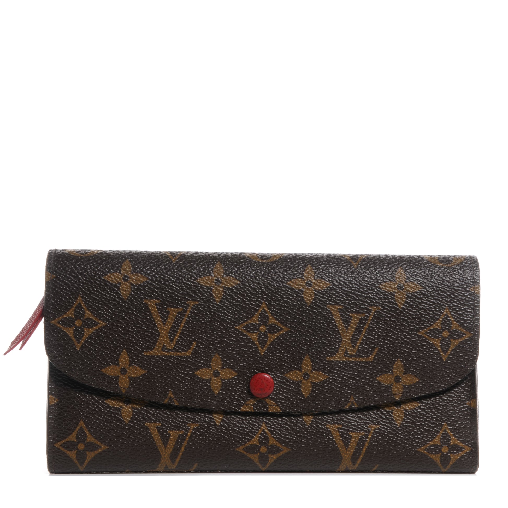 Louis Vuitton Monogram Emilie Wallet Red 1 of 6