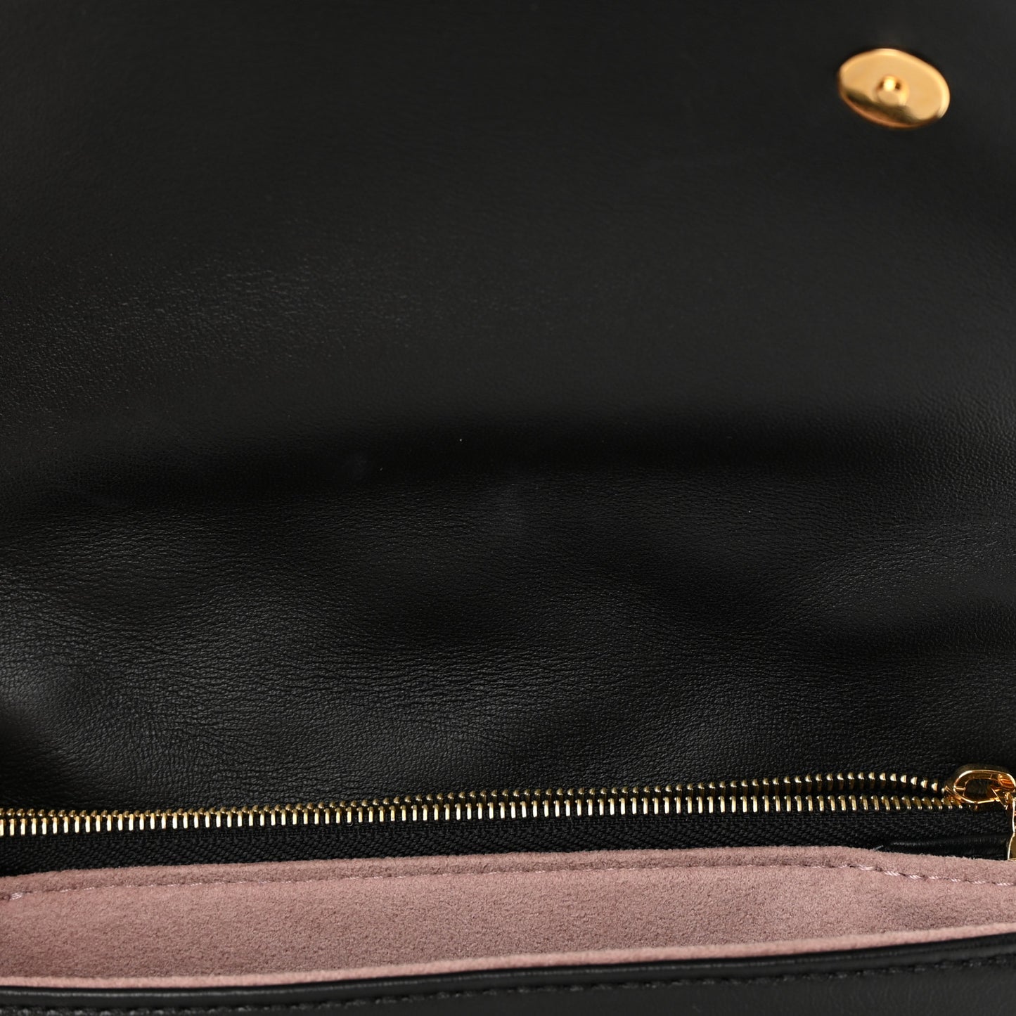 Lambskin Embossed Monogram Pochette Coussin Black