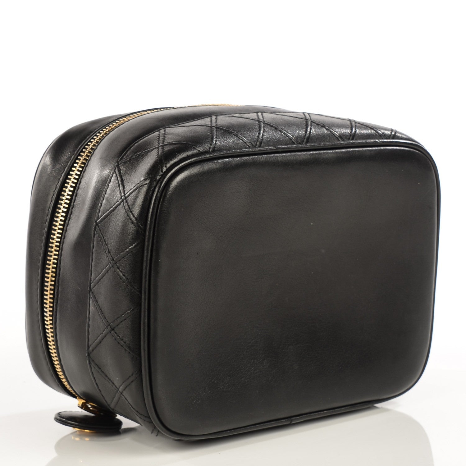 Chanel Lambskin Vanity Cosmetic Bag Black 4 of 7