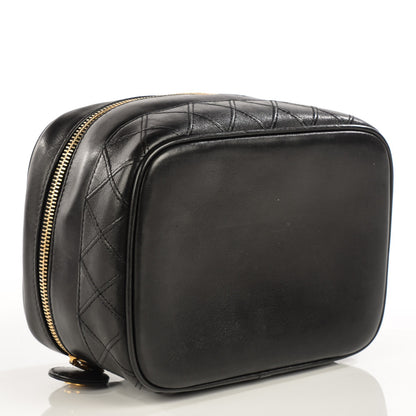 Chanel Lambskin Vanity Cosmetic Bag Black 4 of 7