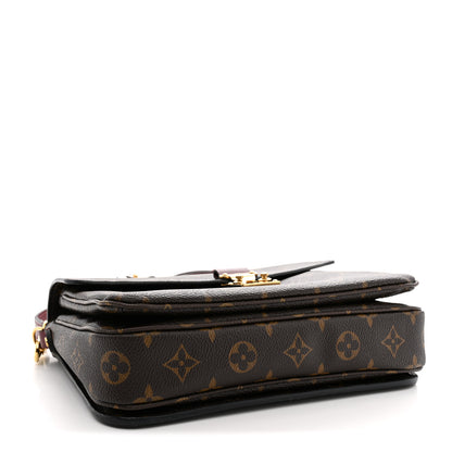 Louis Vuitton Monogram Braided Pochette Metis Safran 4 of 10