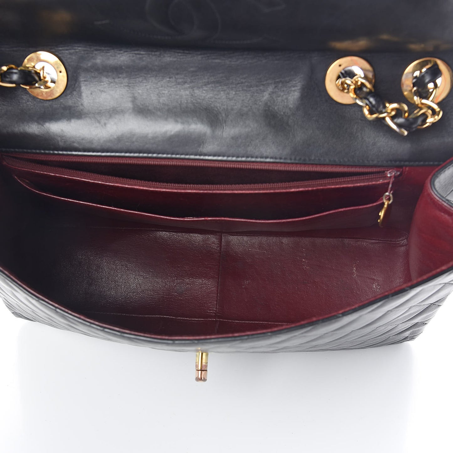 Lambskin Quilted XL Jumbo Single Flap Black