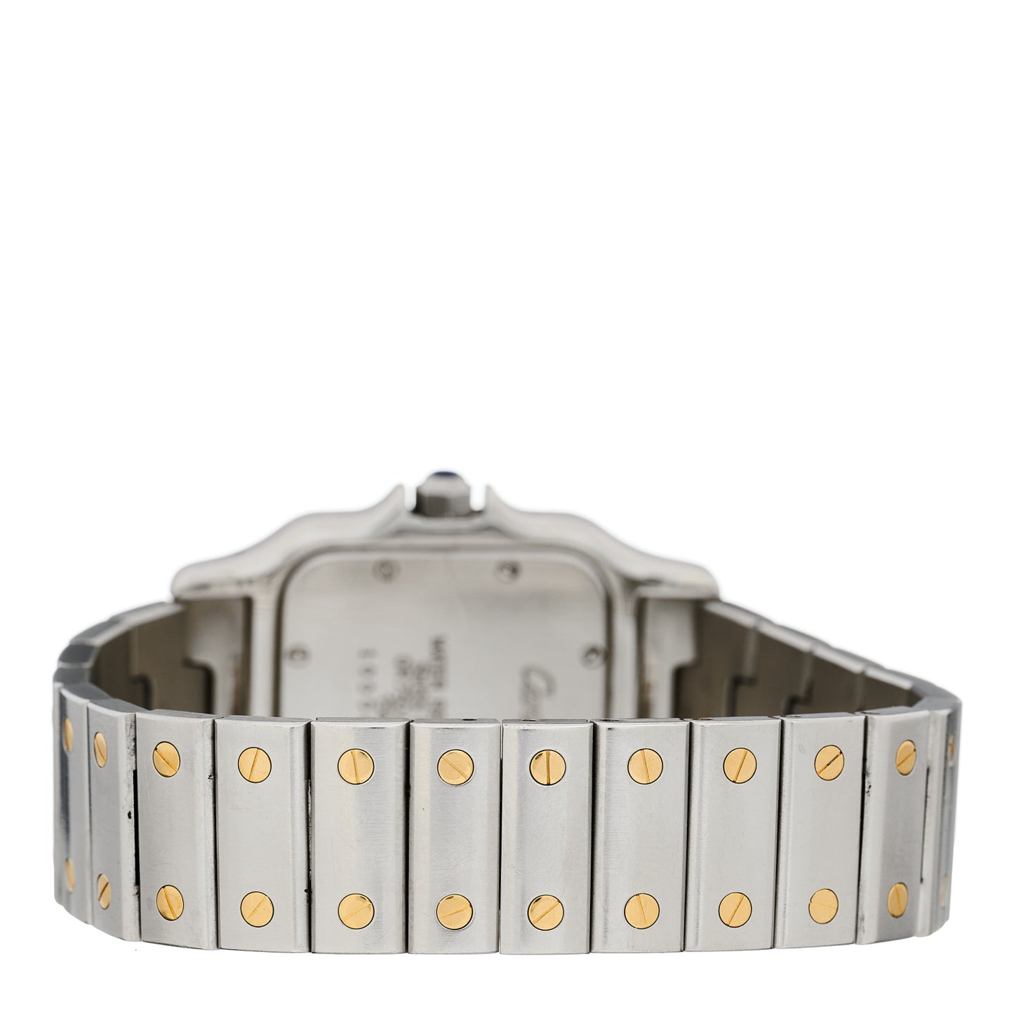 Stainless Steel 18K Yellow Gold 29mm Santos De Cartier Galbee Quartz Watch