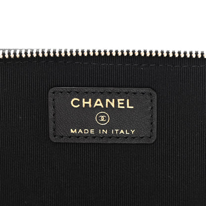 Chanel Lambskin Quilted Small Top Handle Vanity Case With Chain Black 6 of 11