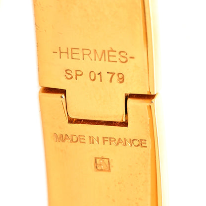 Hermes Enamel Narrow Clic Clac H Bracelet GM White 5 of 5