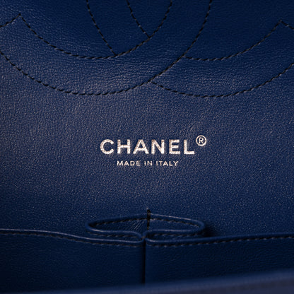 Chanel Caviar Quilted Jumbo Double Flap Blue 9 of 12