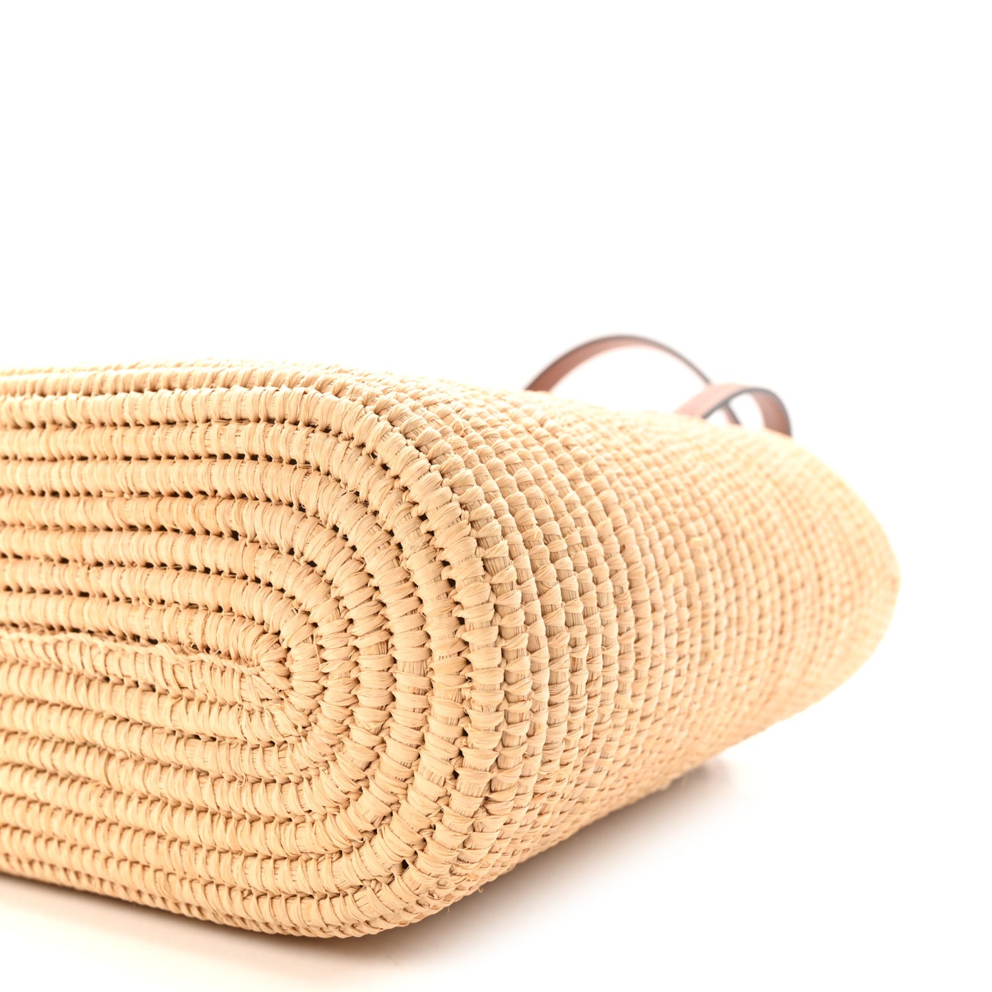 Raffia Small Square Basket Tote Bag Natural Tan